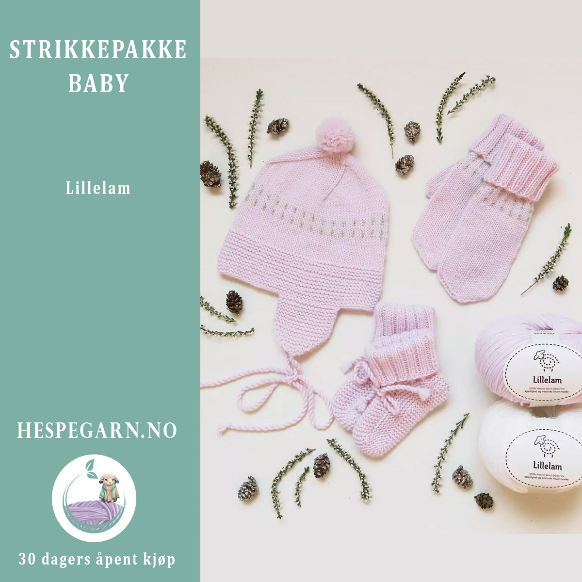 Strikkepakke Baby Fra Lillelam Hespegarn No